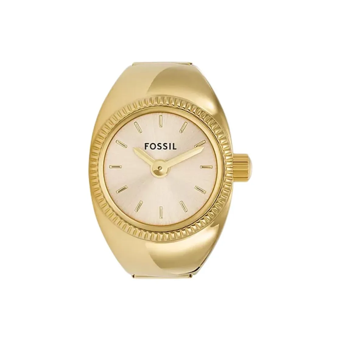 FOSSIL Кварцевые наручные часы механизм ремешок из нержавеющей стали 15 мм золотой циферблат женские часы