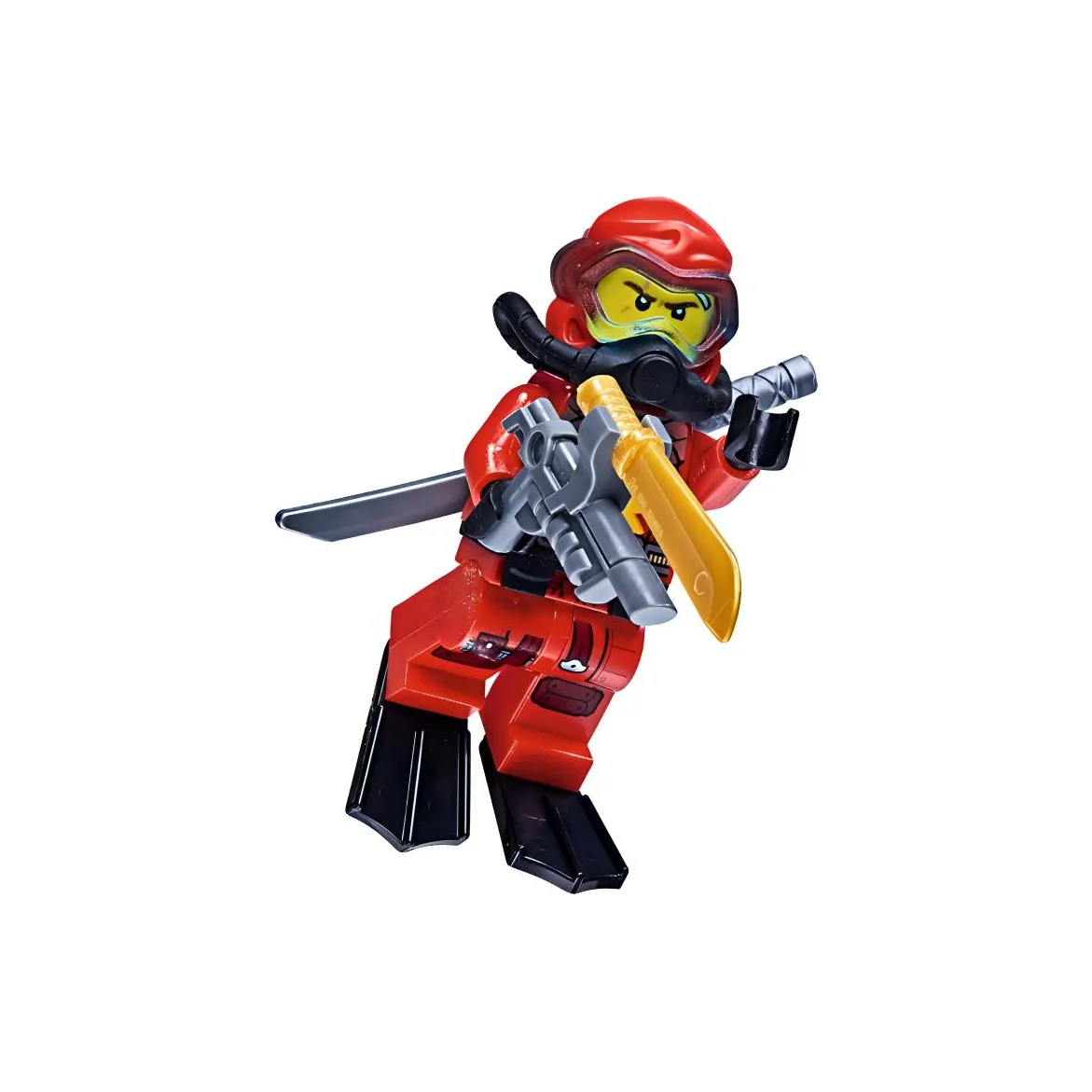 LEGO Phantom Ninja Collection Конфигурация Scuba Устройство OF KAI Ninja С подарками Ninjago Issue 56 Журнал