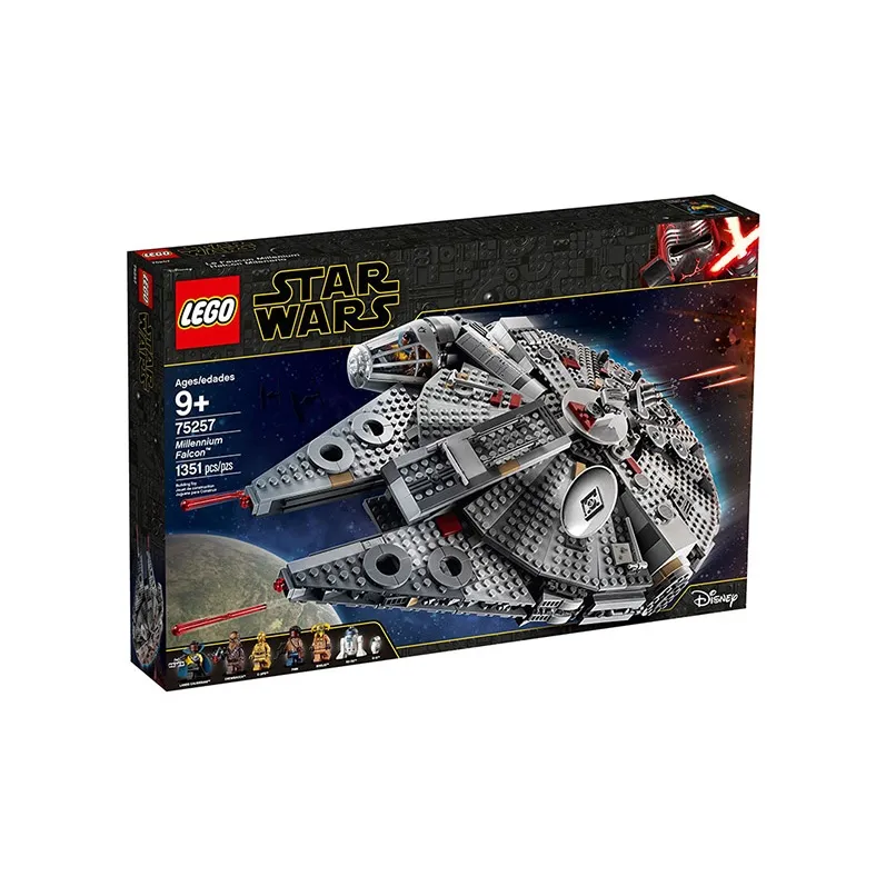 LEGO Star Wars Чубакка C 3PO Millennium Falcon Модель Конструктор 1351 шт. 75257