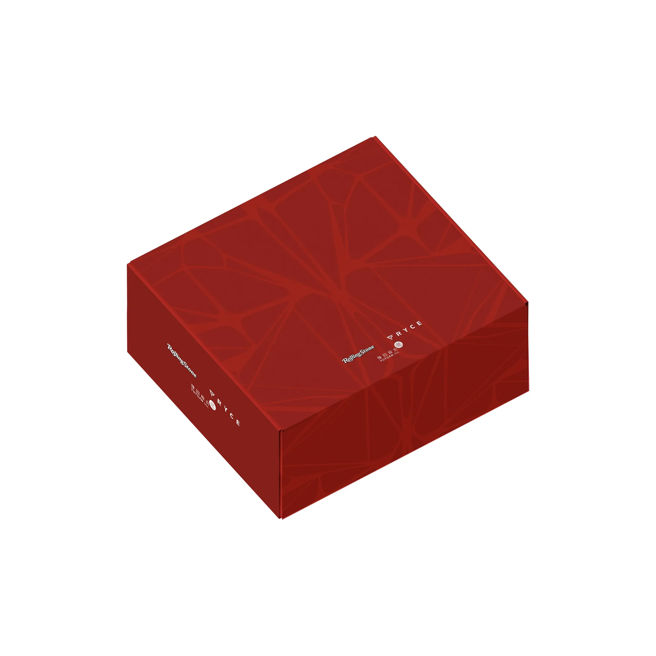 Rolling Stone Полиэстер Кофейный Ароматированный Медный Цинковый Сплав Серебряный Подарки Коробки Унисекс Радость Настоящий Красный