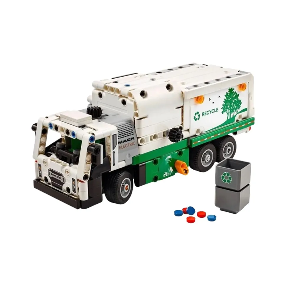 LEGO Technology Mechanical Set Mack LR Electric Trash Truck Building Blocks 503pcs 42167-1