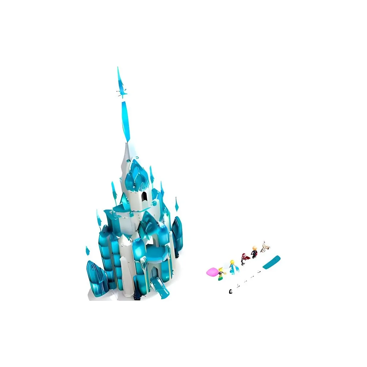 LEGO Disney Анна Эльза Олаф Холодное сердце Ледяной снежный замок пластиковые конструкторы 1709 деталей 43197