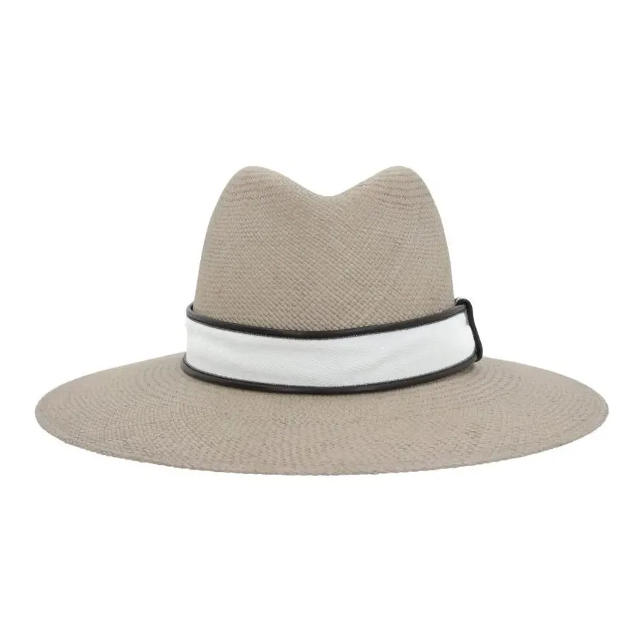 Brunello Cucinelli Woven Fedora Hat