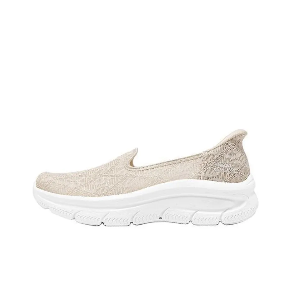 Skechers Modern D'Lu Аbrasion Resistant Низкий Топ Повседневная Обувь Женская Бежевая