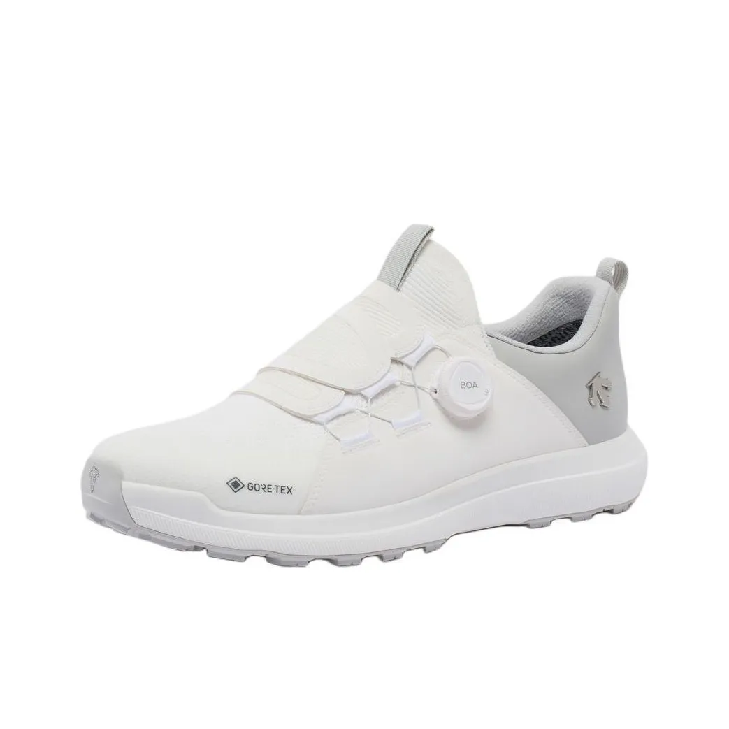 DESCENTE Waterproof And Breathable Low-Top Golf Shoes Men's White