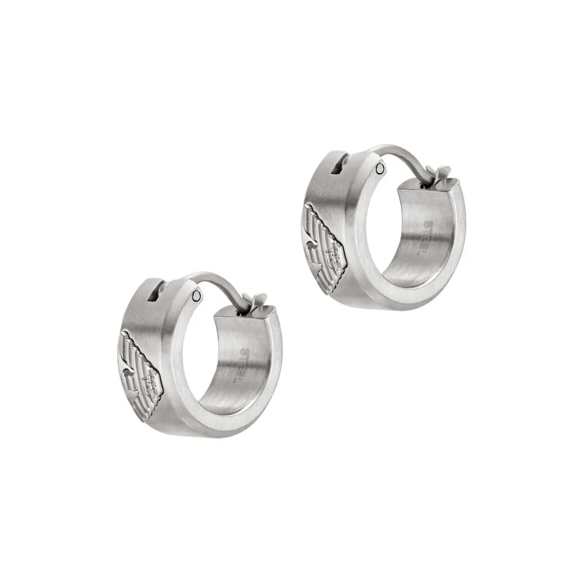 EMPORIO ARMANI Серьги из нержавеющей стали мужской серебряный