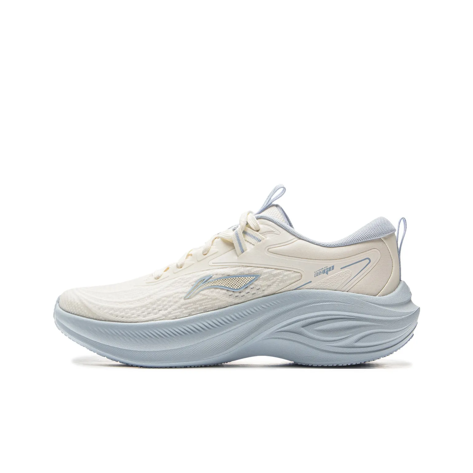 LiNing Breathable Lightweight And Wear-Resistant Low-Top Casual Sprint Running Shoes Women's White Blue