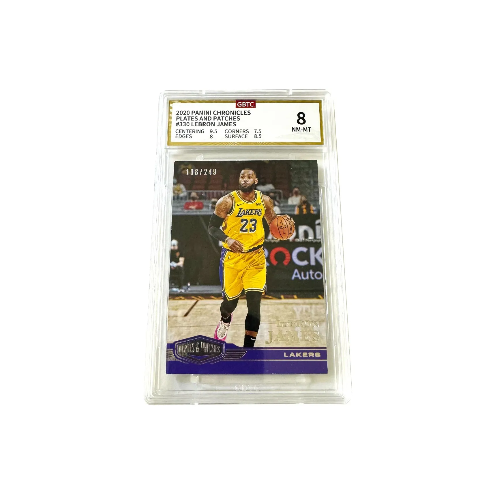 PANINI LeBron James Lakers Chronicles Thick Card Limited 249th Edition 108/249 Star Card 8 Points Graded Cards 1 Pc