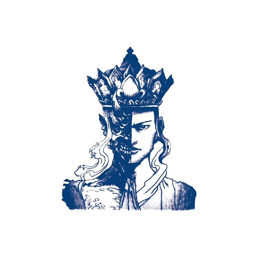 SHITIAN One Thought GOD или Demon Травяной Водонепроницаемый Временные татуировки