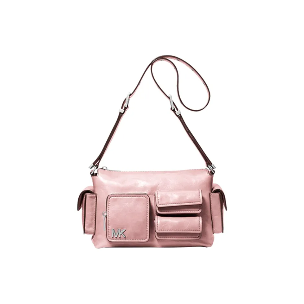 MICHAEL KORS DAKOTA Cow Leather Shoulder Bag, Crossbody Bag Medium Size Women's Pink