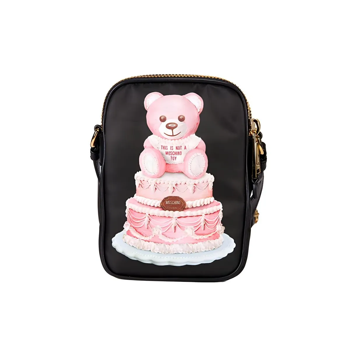 MOSCHINO Нейлоновая сумка через плечо сумка на плечо женская черная