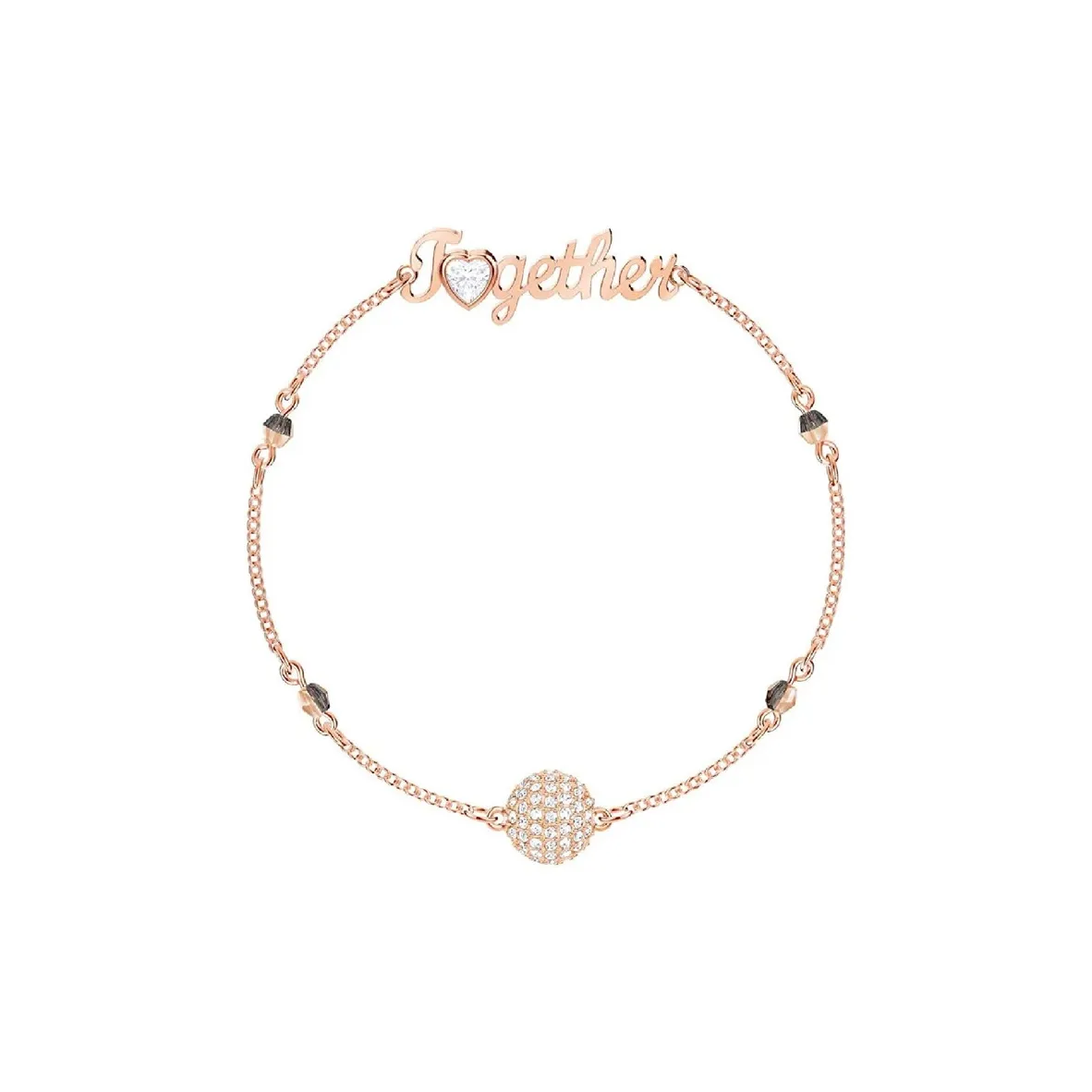 Swarovski Браслеты из нержавеющей стали женские розовое золото