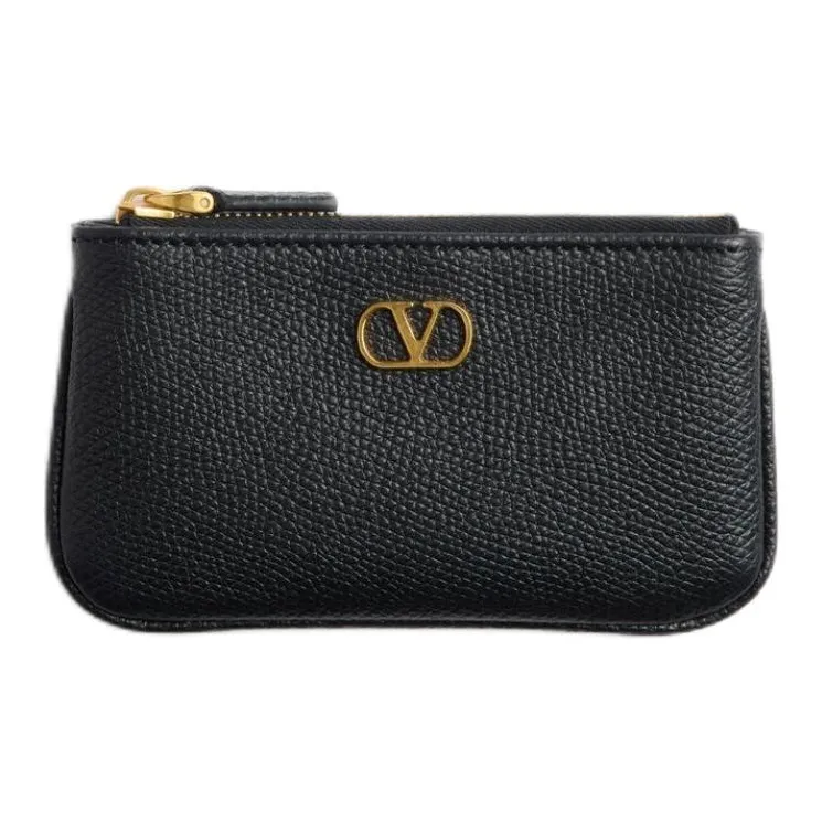Valentino GARAVANI Calfskin Key Pouch Women's Black