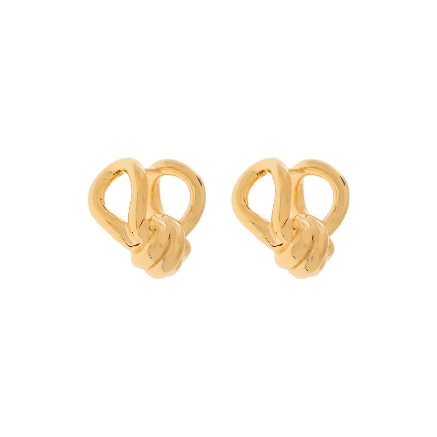 Bottega Veneta Knot Hoop Earrings