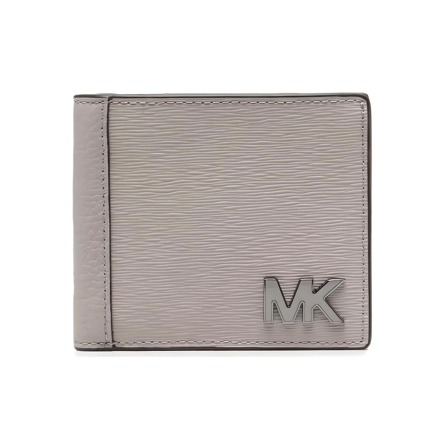 MICHAEL KORS Leather Card Holder Wallet Men's Gray