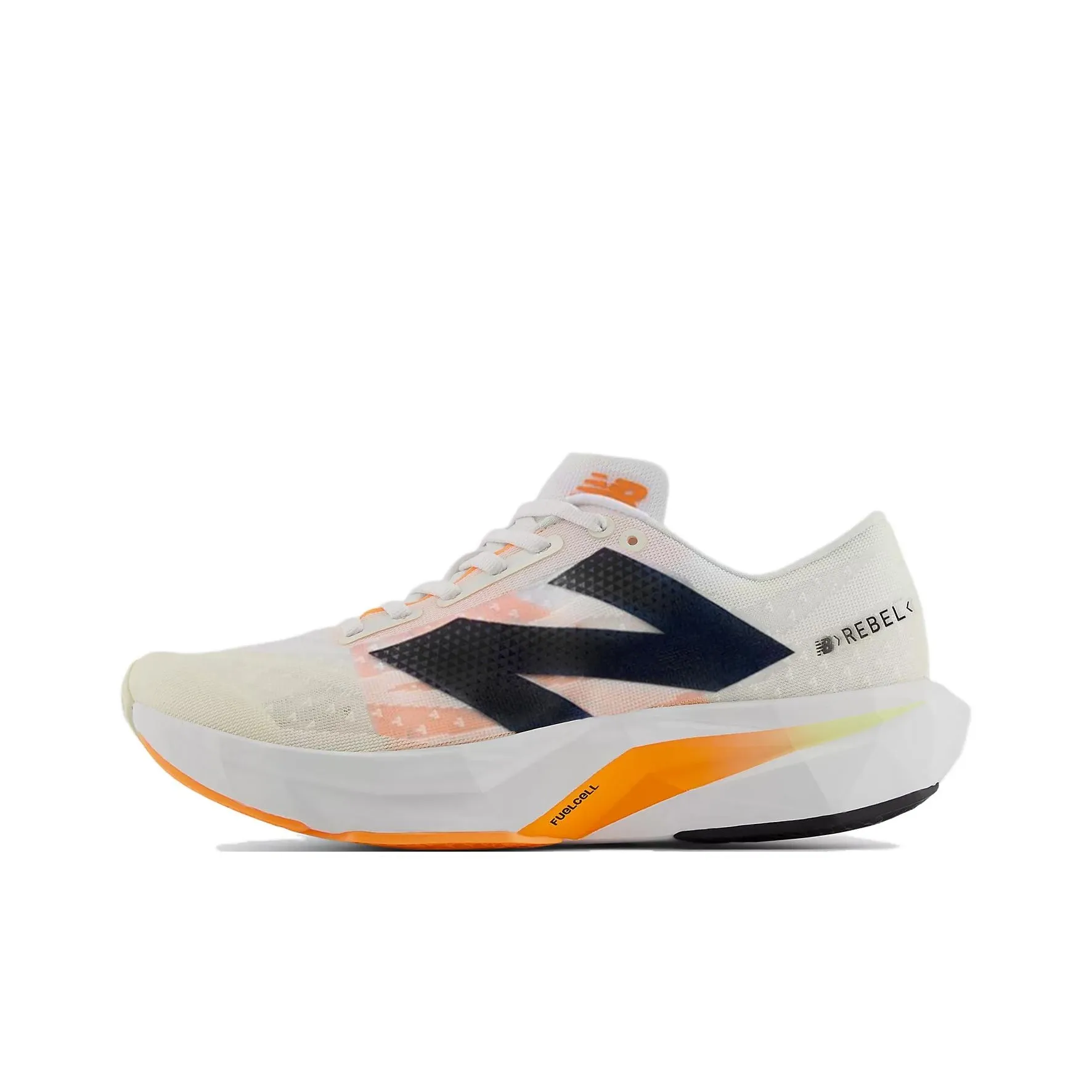 New Balance совместный бренд Rebel V4 Low Топ Гоночные Беговые Кроссовки Женские Оранжевый Белый