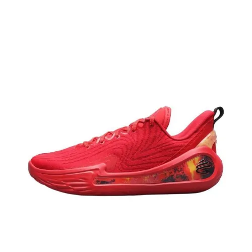 Under Armour Curry 12 Баскетбольные кроссовки Низкий Верх Красный Мужские