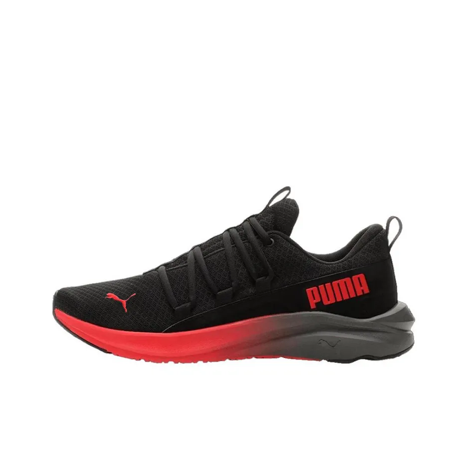 PUMA Softride One4all Low Top Casual Shoes Men's Black Red