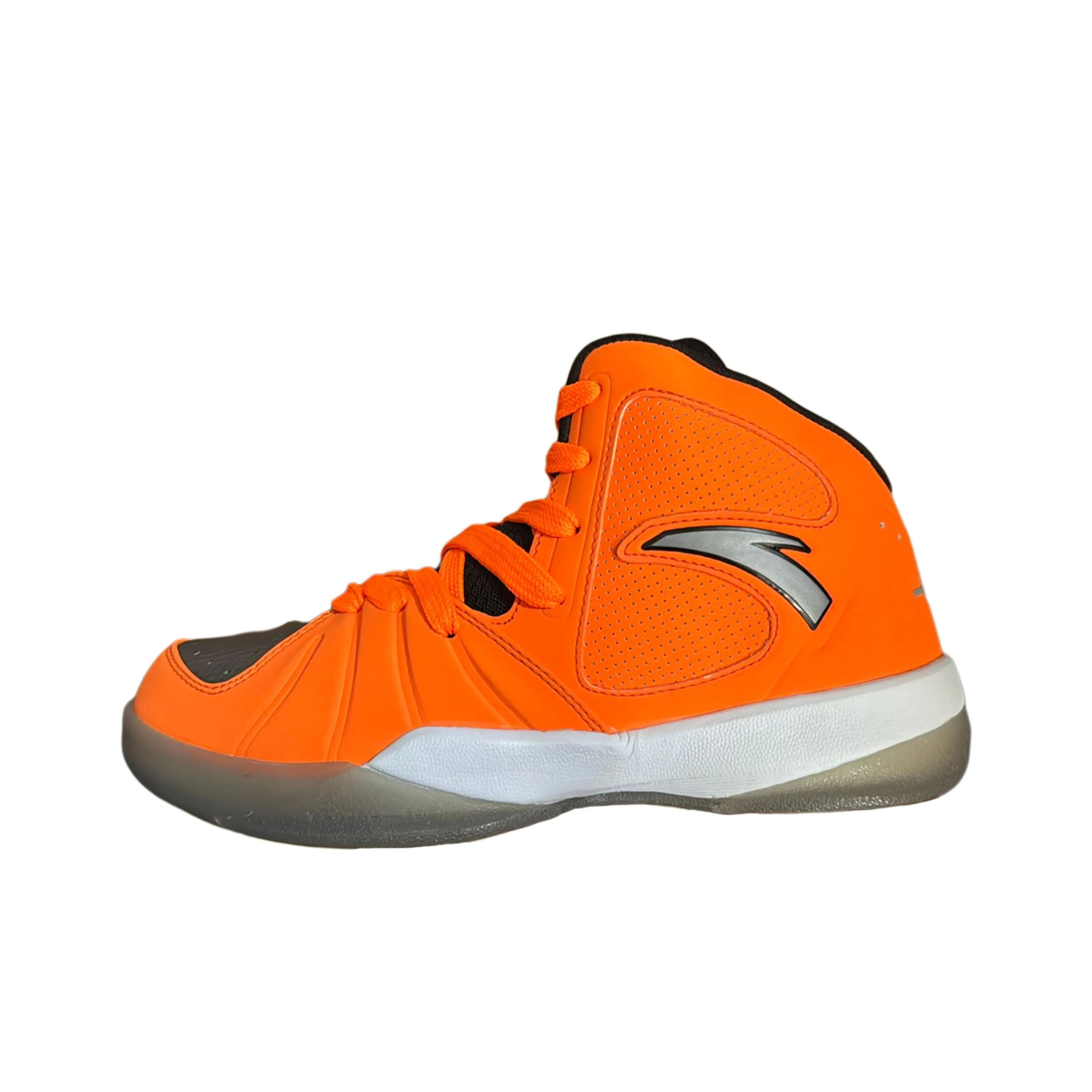 Anta Shock Absorbers With Slip Resistant And Abrasion Resistant Properties High Top Basketball Shoes Men's Orange