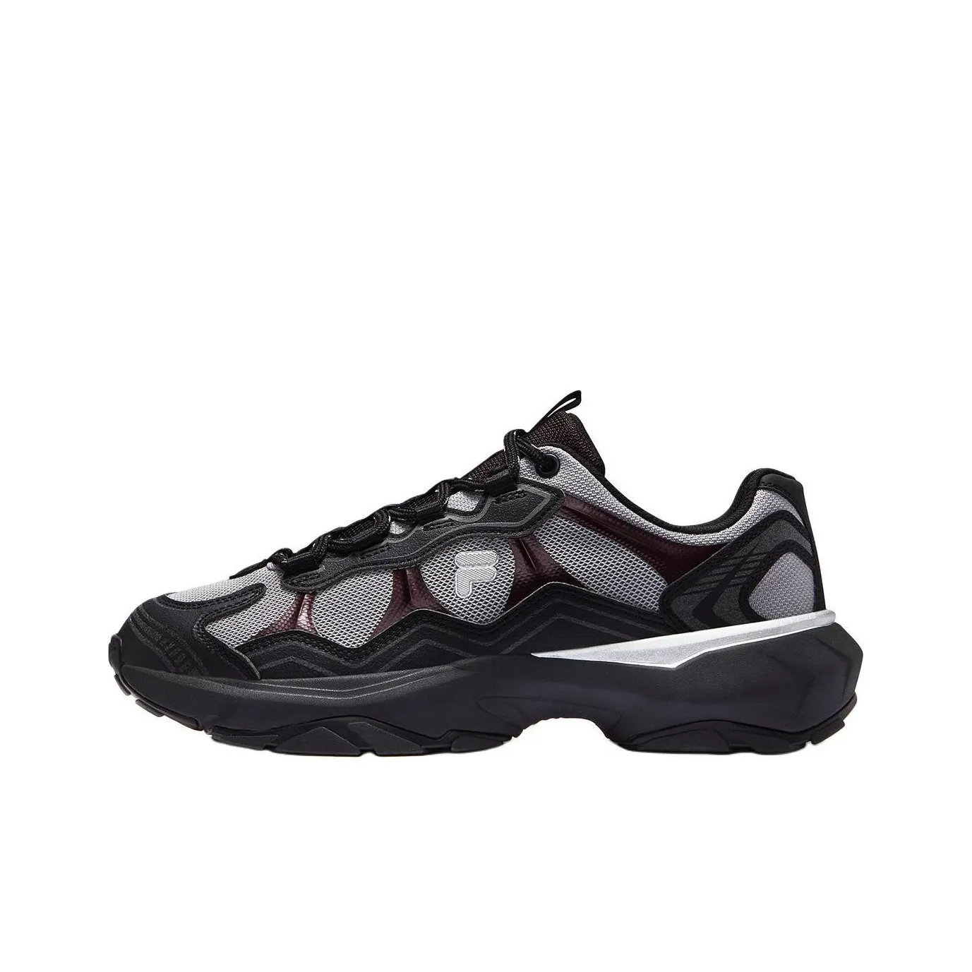 FILA FUSION GRAVEL Stratum Shoes Устойчивые к истиранию Низкий Топ Повседневная обувь Мужская Черный Серый