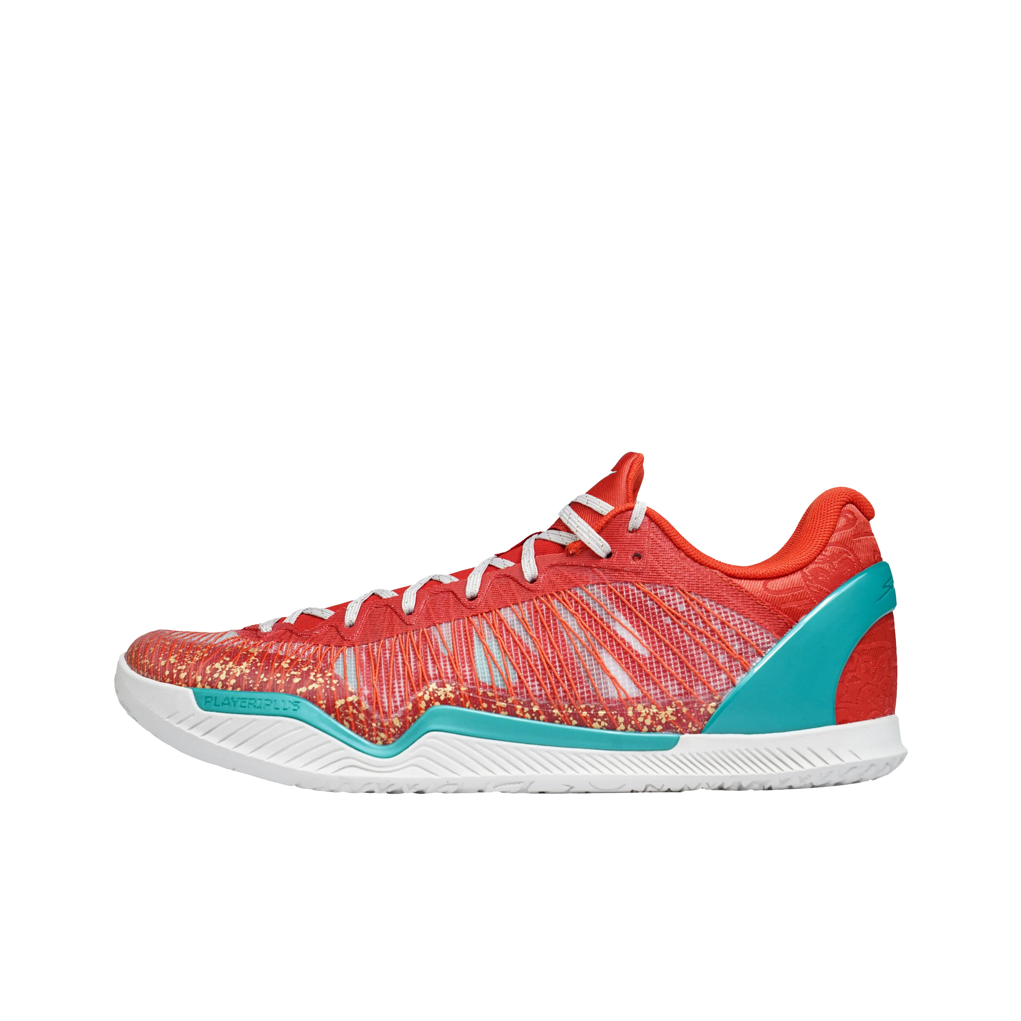 Serious Player Only Player 1 Shock Absorbers Slip Resistant Breathable Low Top Basketball Shoes Unisex Red