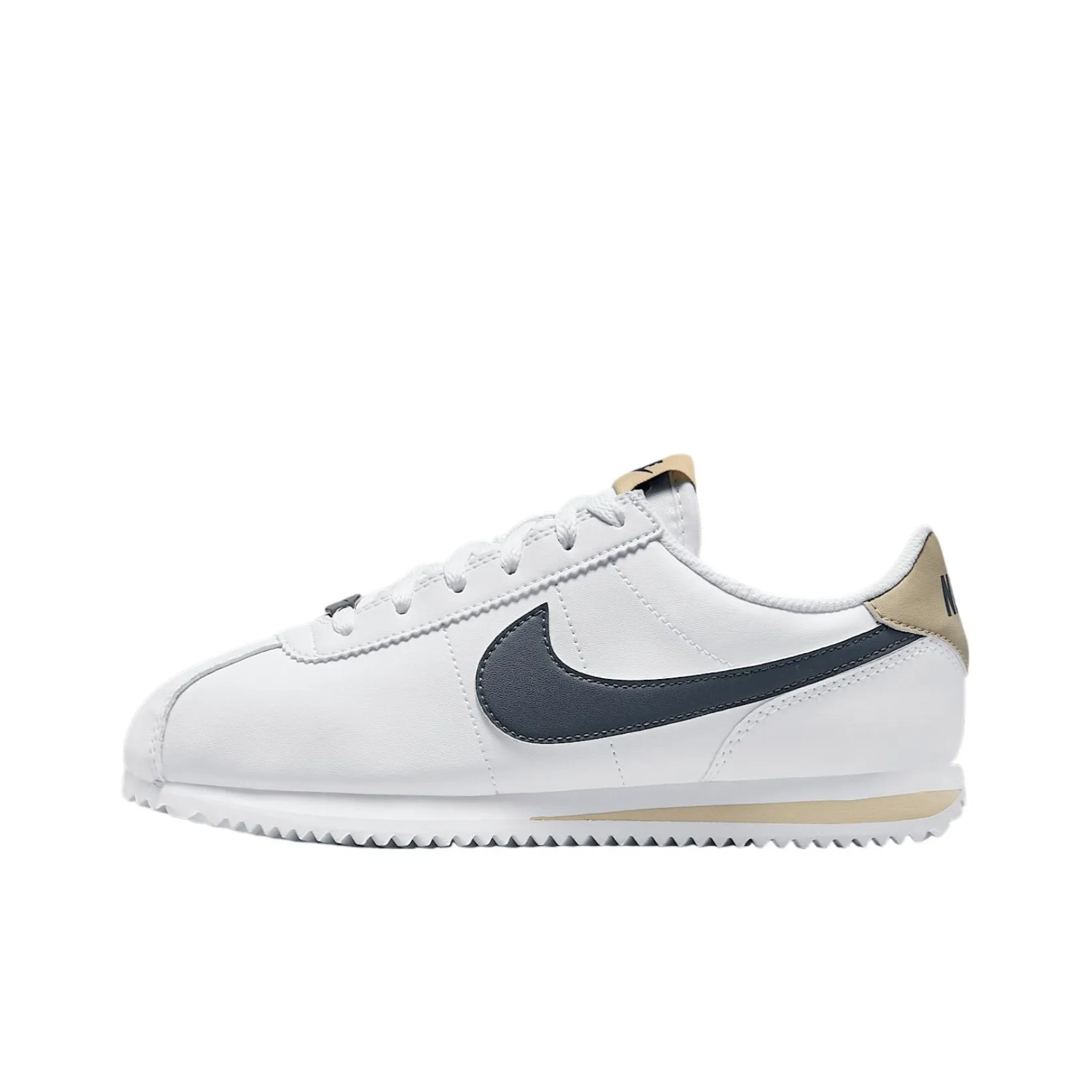 Nike Cortez Амортизация Износостойкий Низкий Топ Детские Лайфстайл Обувь Белый