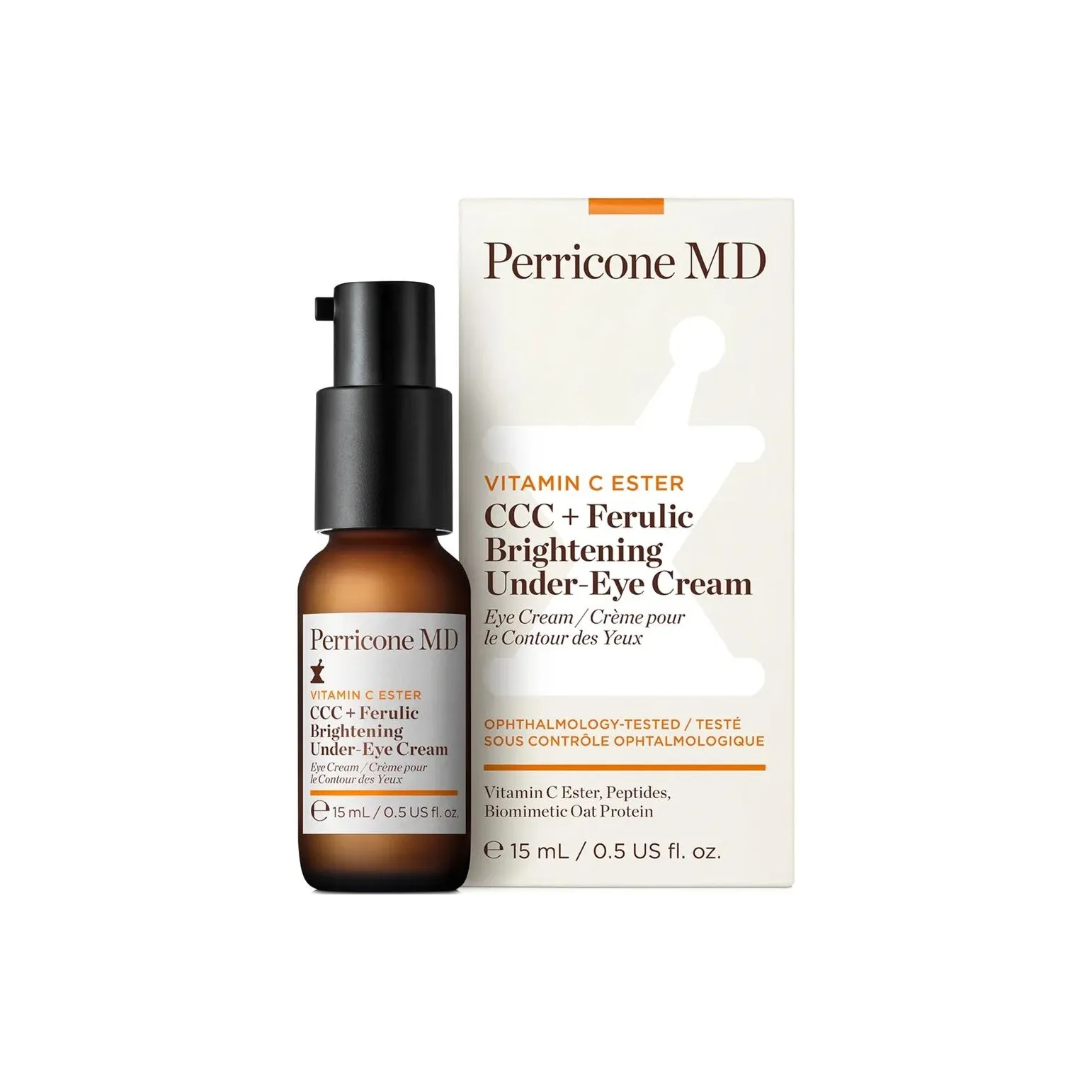 Perricone MD Витамин C Ester CCC+Ферулиновая кислота Ярко-белый Крем для глаз Уменьшающий темные круги и подтягивающий кожу 15 мл