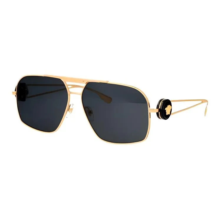 VERSACE Aviator Солнцезащитные очки Мужские Золотые