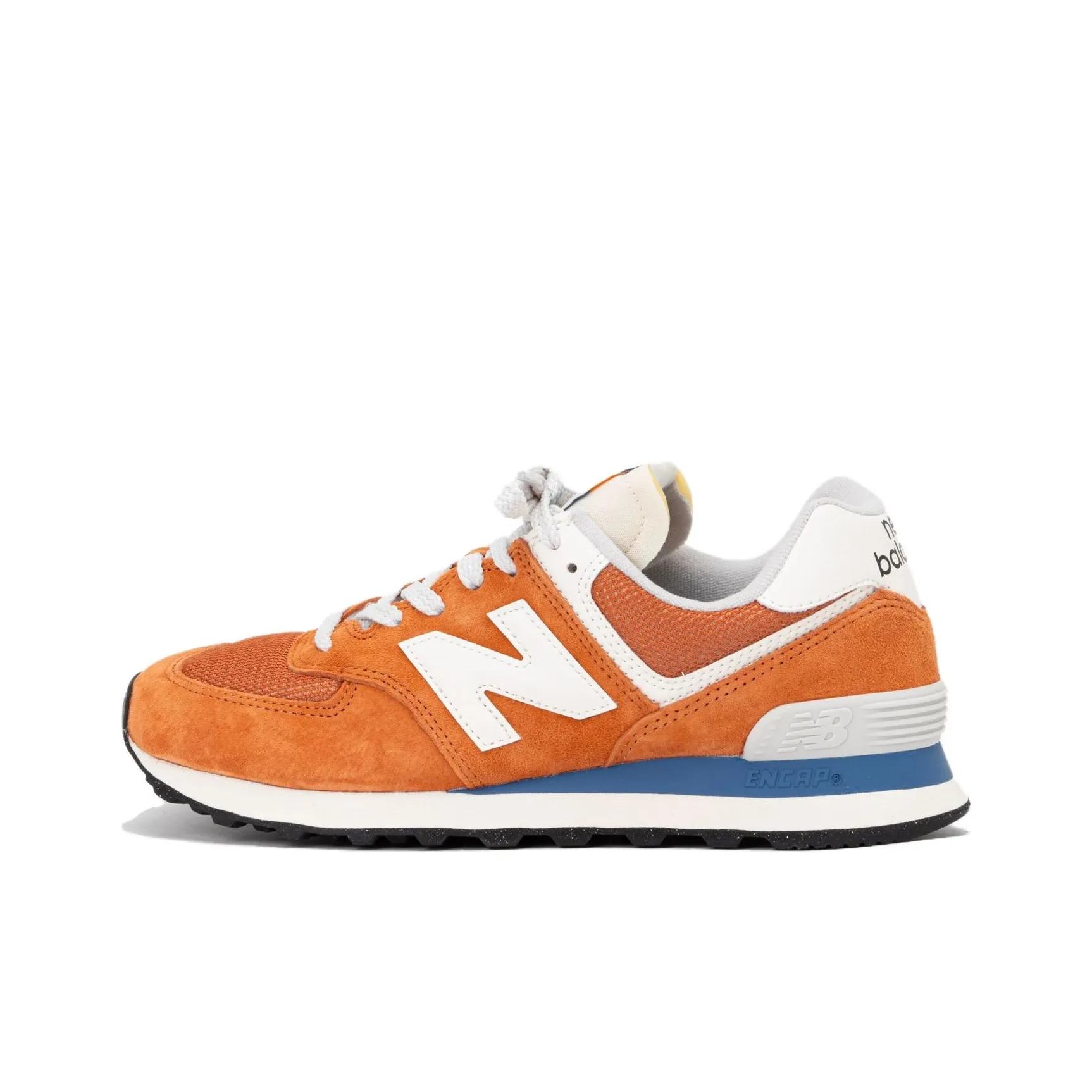 New Balance NB 574 Устойчивый к истиранию Низкий Топ Повседневная Городская Коммутерская Беговая Обувь Унисекс Оранжевый