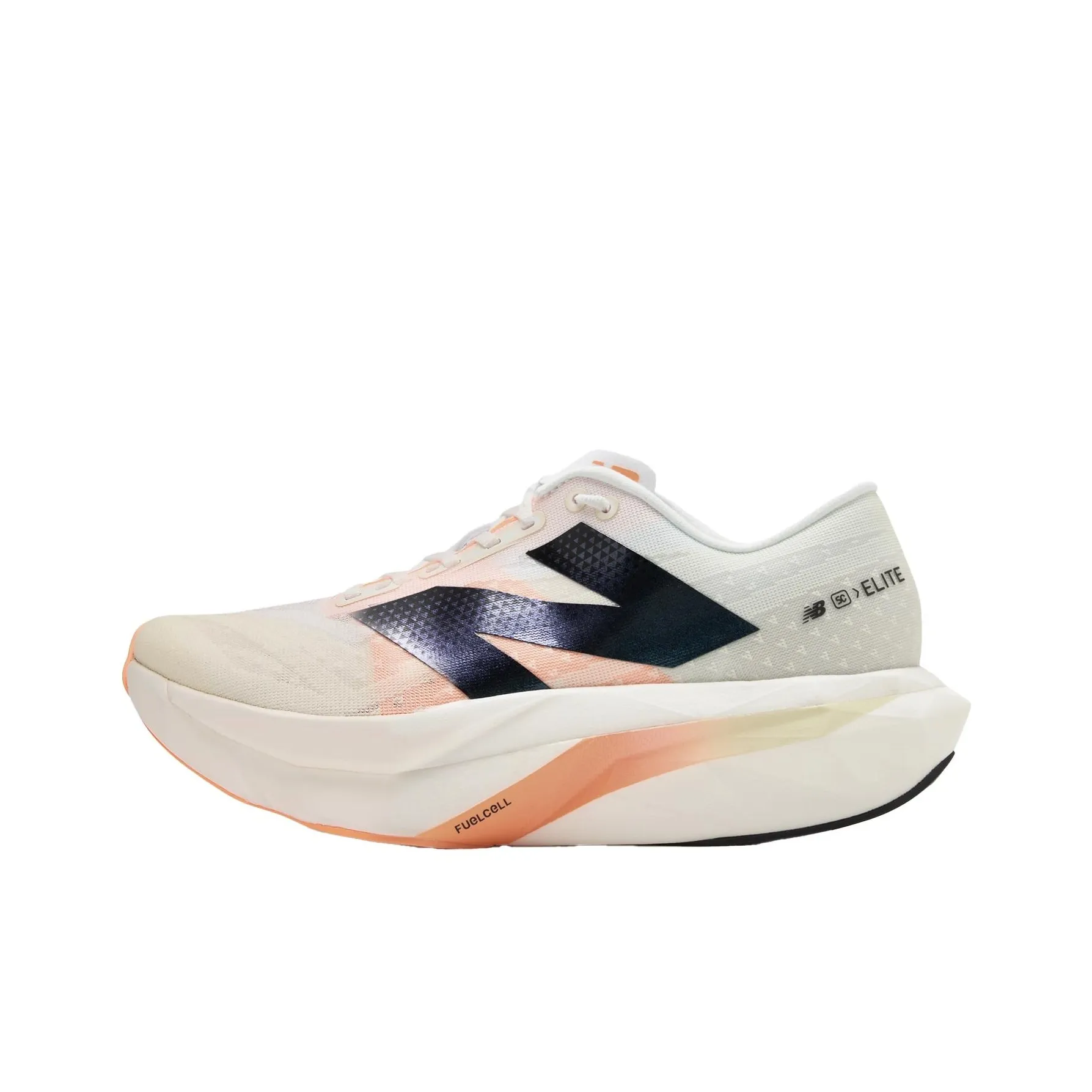 New Balance FuelCell SuperComp Elite V4 White Angora Hot Mango Women's