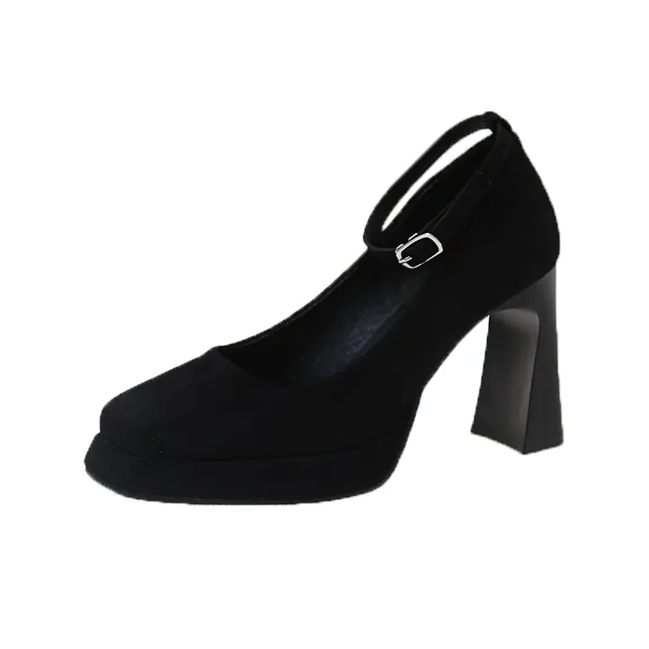 CZRSK Квадратный каблук Высокие каблуки 9 см Женские