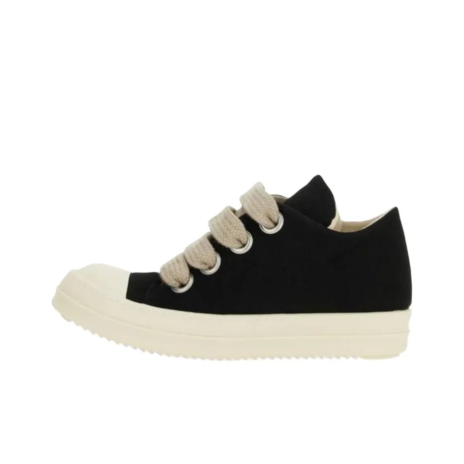 Rick Owens DRKSHDW SS25 HOLLYWOOD Low Top Skateboard Shoes Women's Black