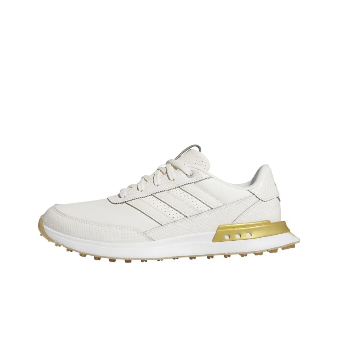S2G Women's Adidas 25 Spikeless Golf 'Off White Gold Metallic Gum' Women's