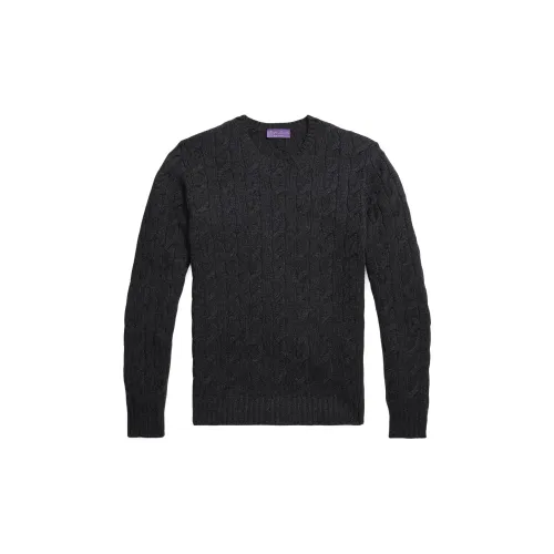 Ralph Lauren Purple Label Темно-серый Мужские кашемировые свитеры