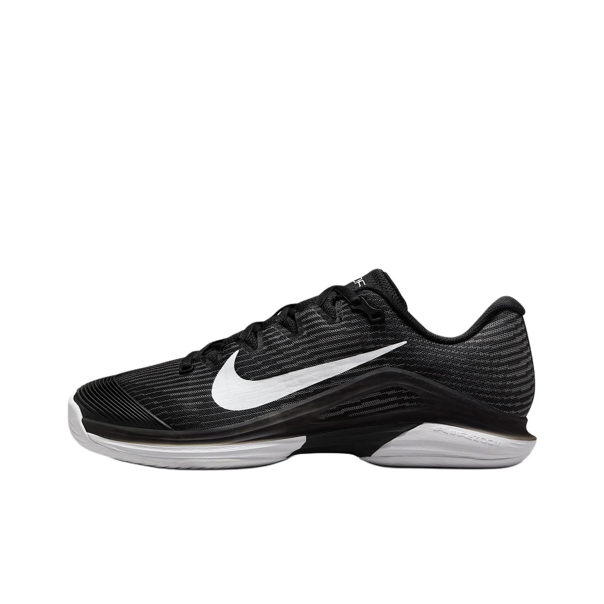 Nike Vapor 12 Cushioned Wear Resistant Supportive Lightweight Low Top Tennis Shoes Women's Black White