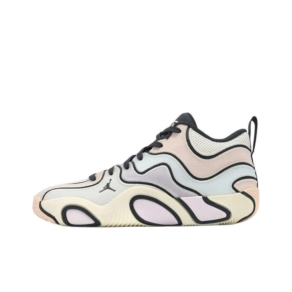 Джордан Tatum 3 Амортизаторы Устойчивые к истиранию Низкий Топ Баскетбольные Кроссовки Мужские Синий Розовый