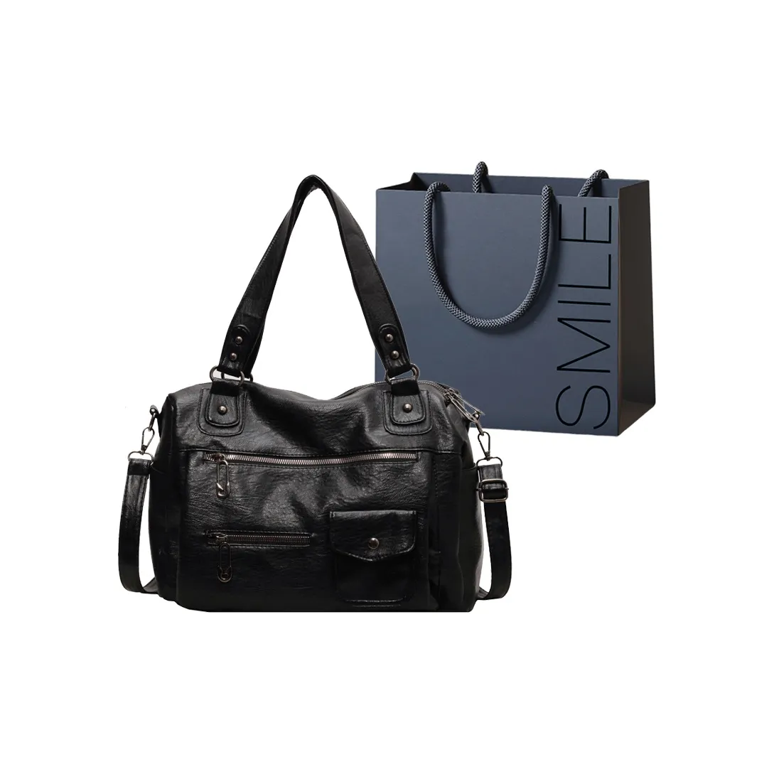 SWIMADE ПУ (полиуретан) Путешественная сумка сумка через плечо Женская Черная Коричневая