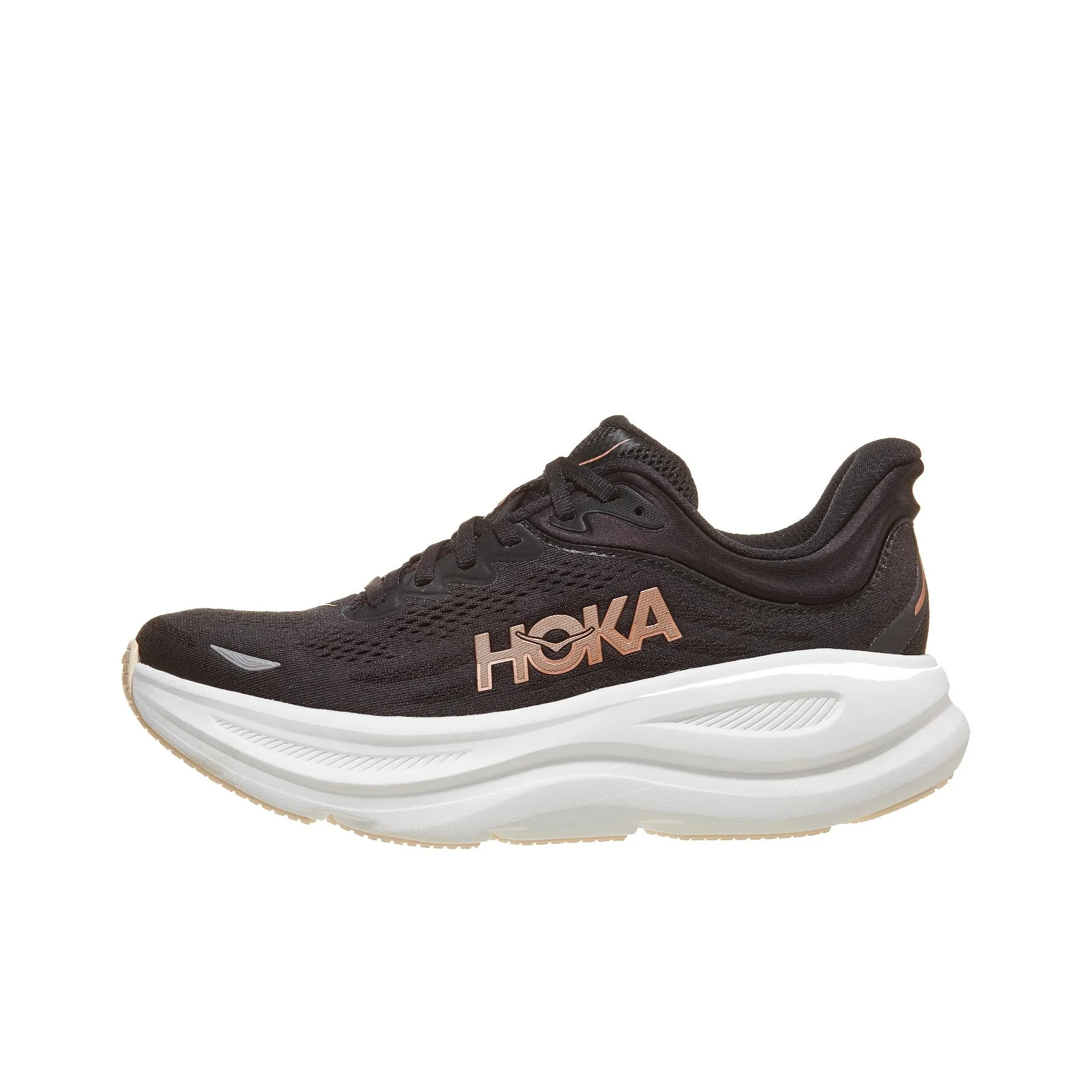 HOKA ONE ONE Bondi 9 Амортизация Износостойкий Низкий Топ Бег на длинные дистанции Обувь Женская Черная