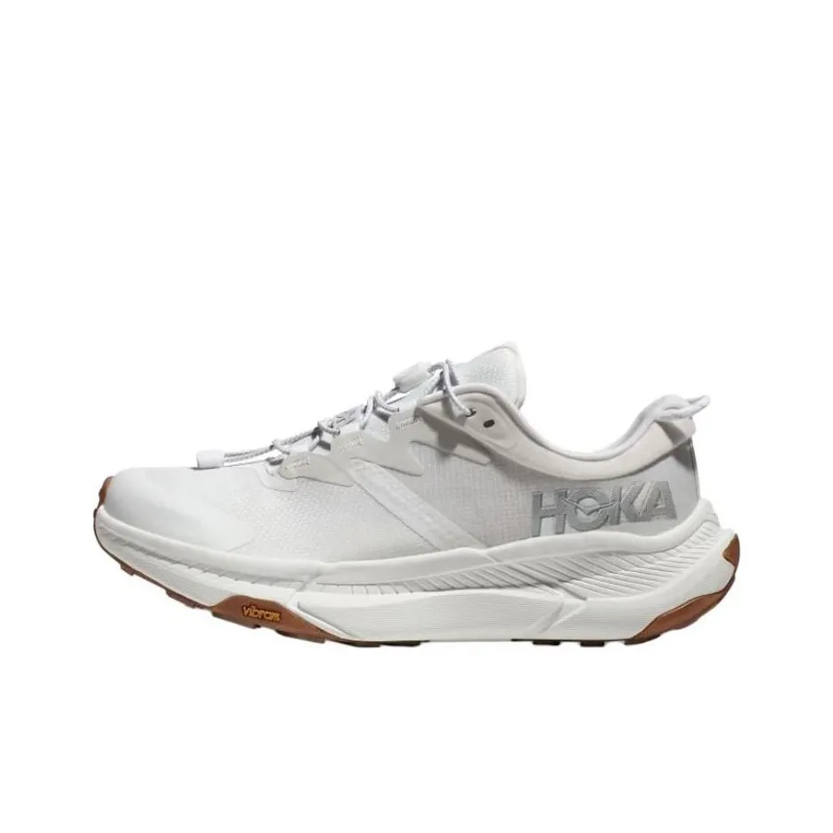 HOKA ONE ONE Transport Slip Resistant Low Top Trekking Shoes Men's White