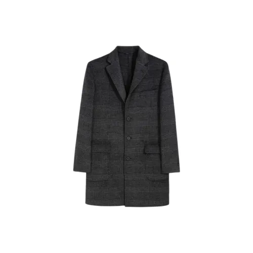 Brooks Brothers Темно-серое Мужское Пальто