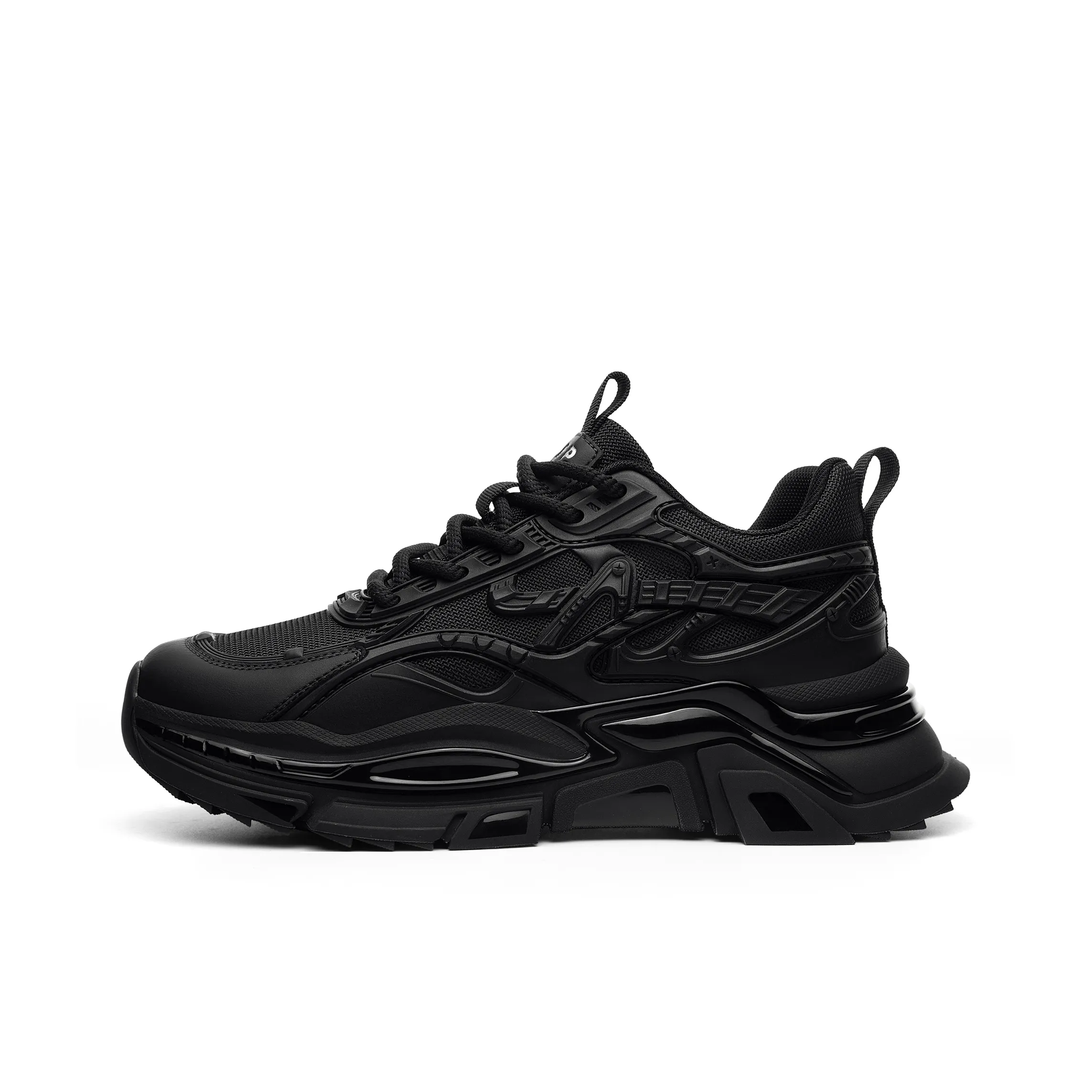 JEEP SPIRIT Mid Top Chunky Sneakers Men's Graphite Black