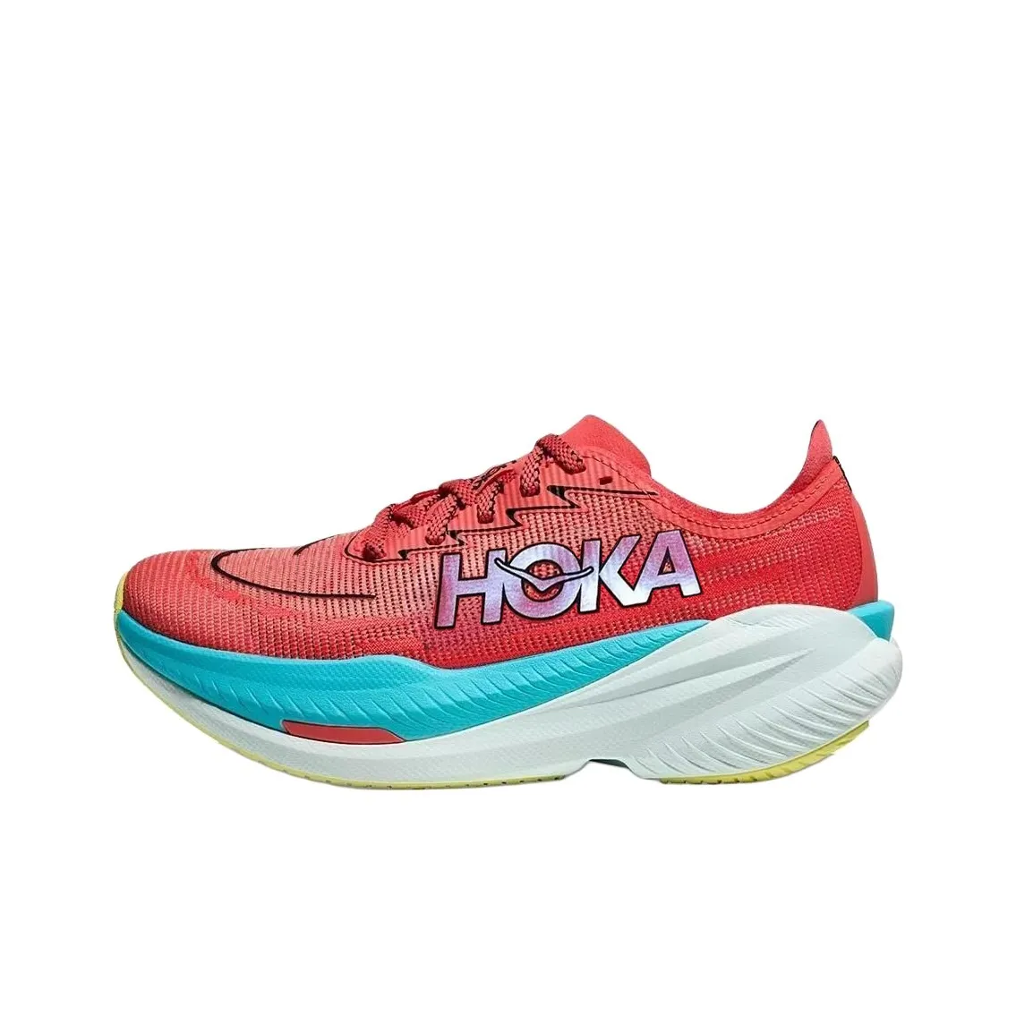 HOKA ONE ONE Mach X Anti Slip Wear Resistant Low Top Long Distance Running Running Shoes Men's Red