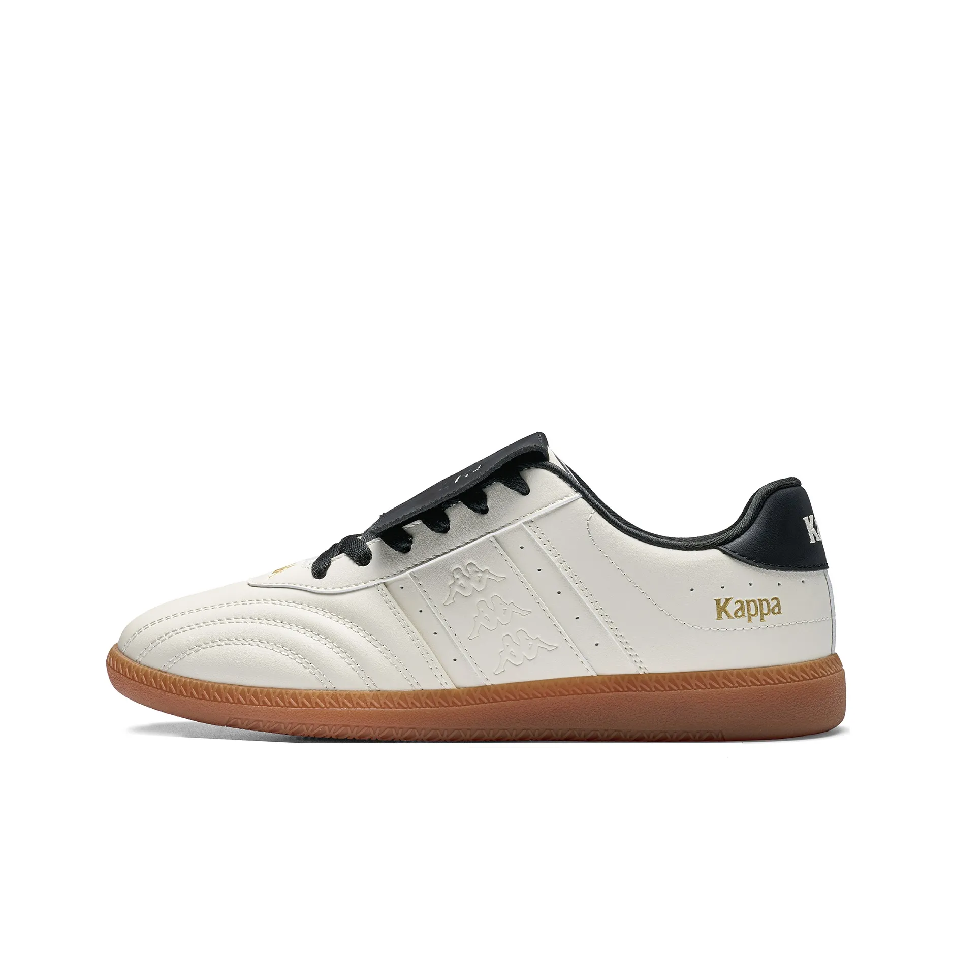 Kappa Vintage Collection Back to Back Anti Slip Wear Resistant Low Top Skateboard Shoes Unisex White Black