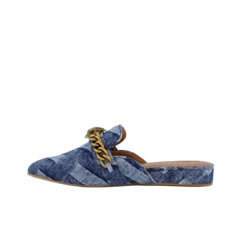 adidas Originals Stan Smith Leren sneakers in zilver Closed Toe Slippers Women's Blue
