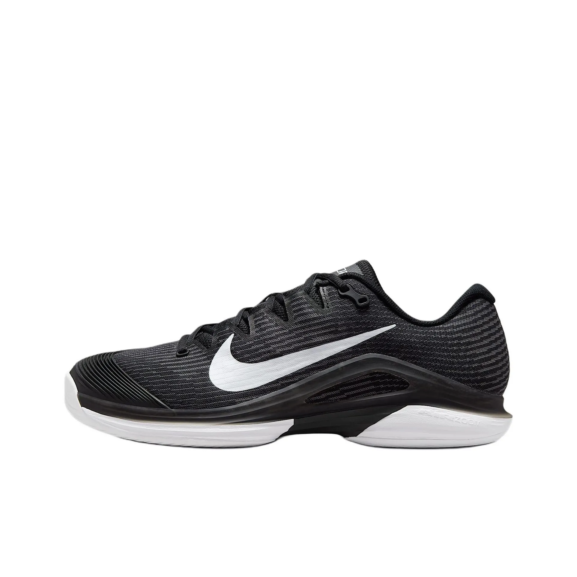 Nike Vapor 12 Cushioned Wear-Resistant Supportive Lightweight Low-Top Tennis Shoes Men's Black White