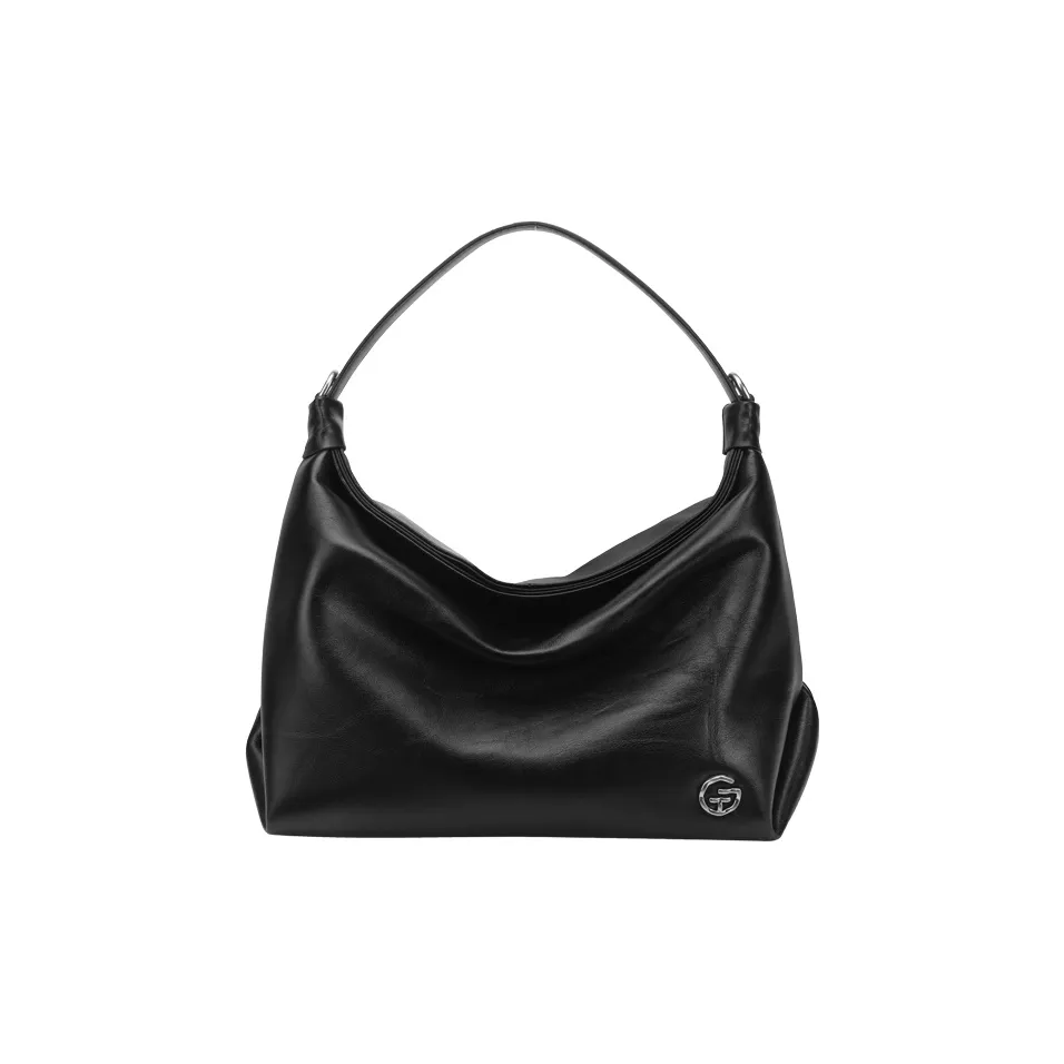 Tanita West Коровья кожа Тоут Сумка Сумка через плечо Средняя Женская Черная