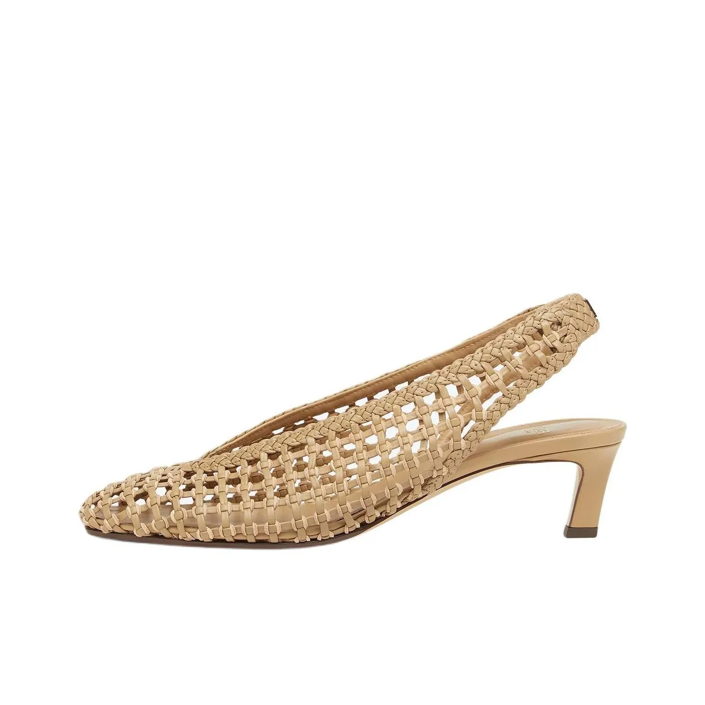 FENDI Square Toe Slingback Pumps