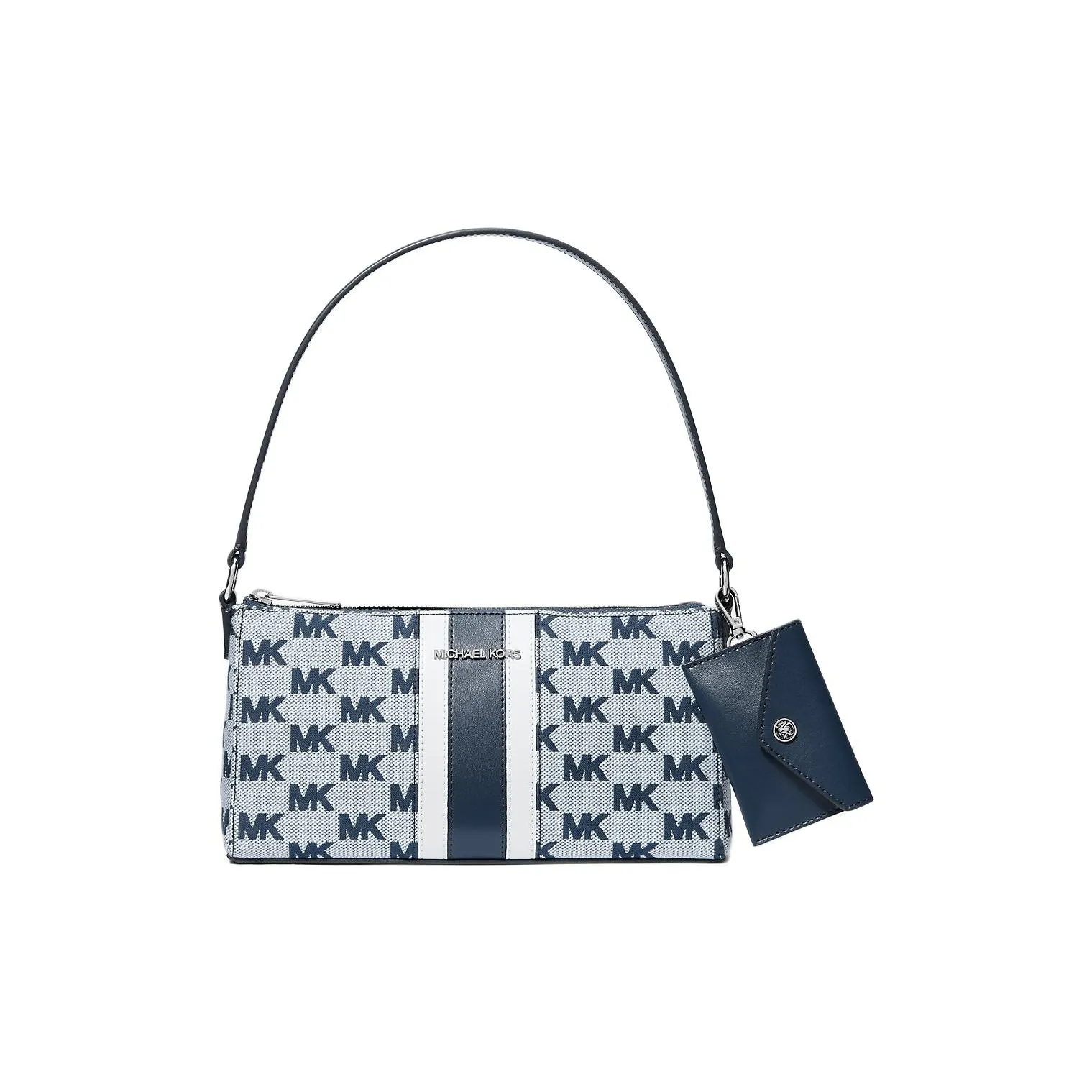 MICHAEL KORS Cotton Handbag, Shoulder Bag Medium Size Women's Marine Blue