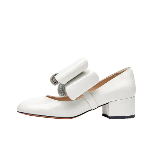 SHOESZOOO Туфли Мэри Джейн Бежевые Женские