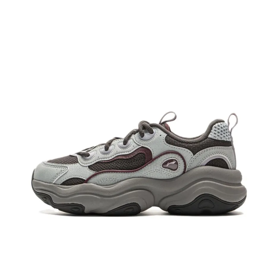 LiNing Honey 2 Амортизация Противоскользящий Устойчивый к истиранию Поддержка Низкий Верх Повседневный Женский Тауповый